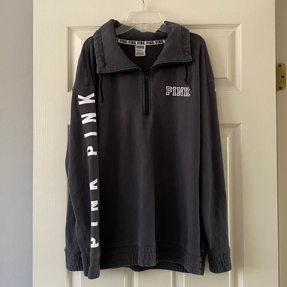 PINK Victoria's Secret Jackets & Blazers - PINK Quarter Zip Sweatshirt